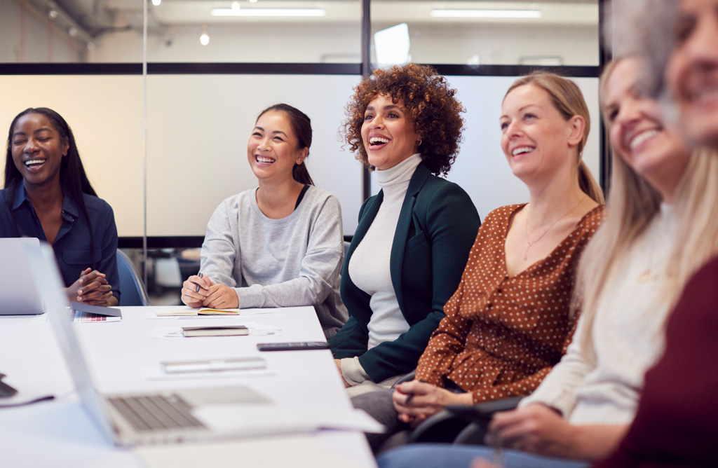 Women in office meeting